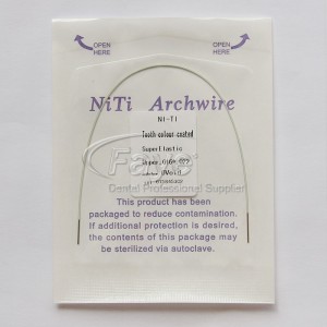 50packs high quality dental NITI rectangular color coated arch wire