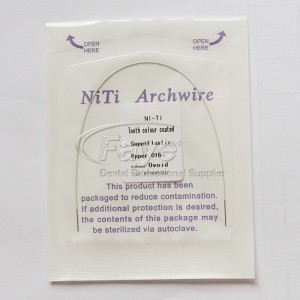 50packs high quality dental NITI Round color coated arch wire